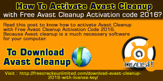 how to download avast cleanup using an activation code